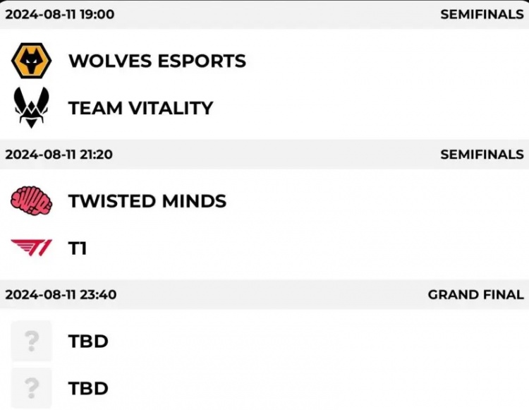 EWC云顶之弈1/4决赛：狼队、T1、VIT、TM晋级今晚的半决赛